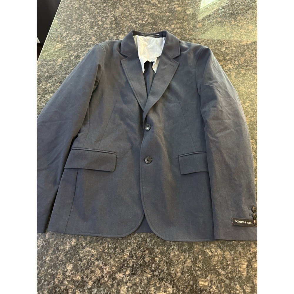 SCOTCH & SODA Men Formal Blazer Jacket Size Small Navy Sports Coat NWT
